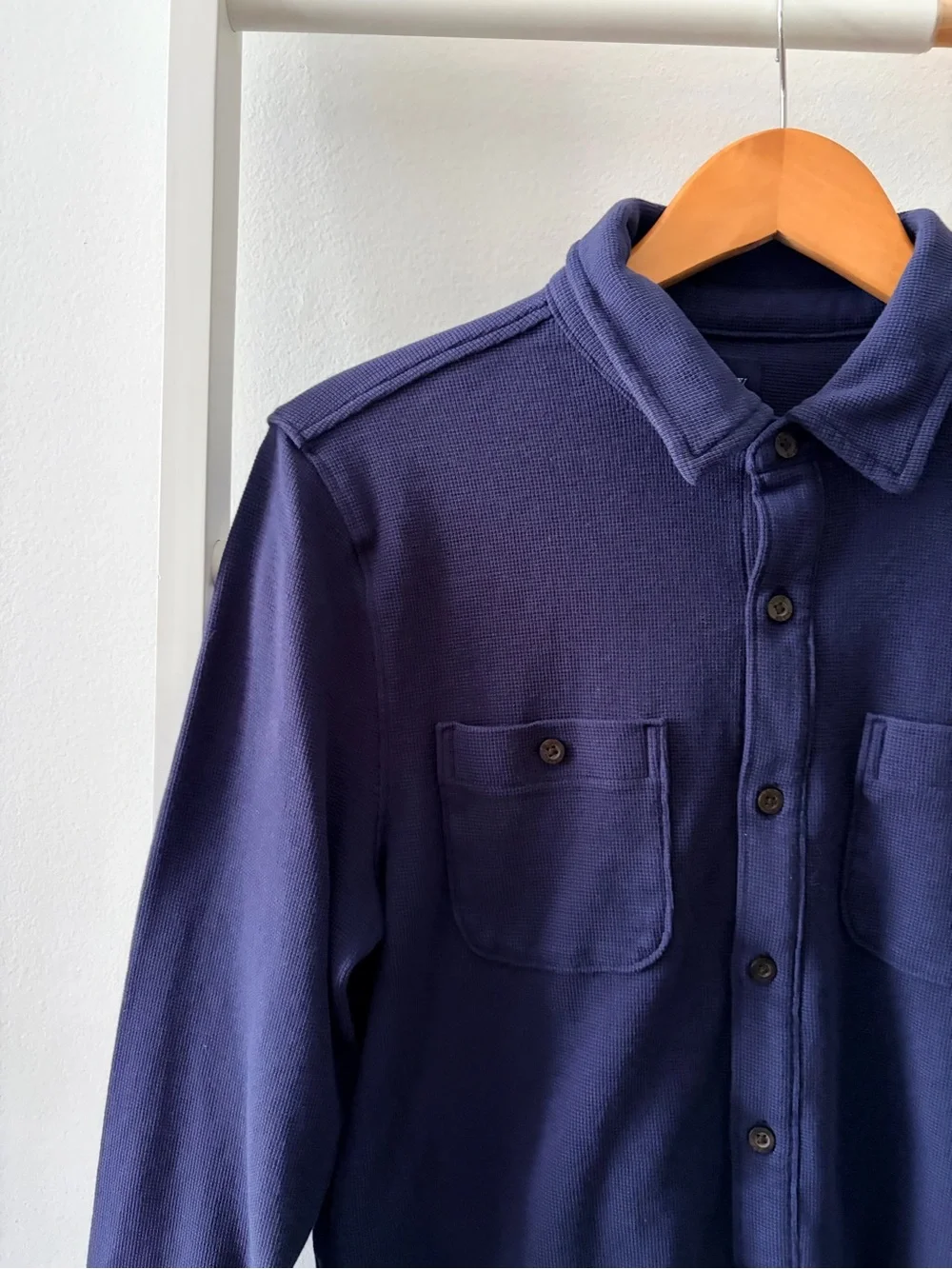 Men’s J. Crew Navy Long-Sleeve Button-Down Shirt‎